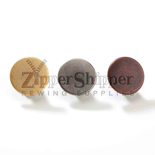1 Dozen Metal Jean Buttons