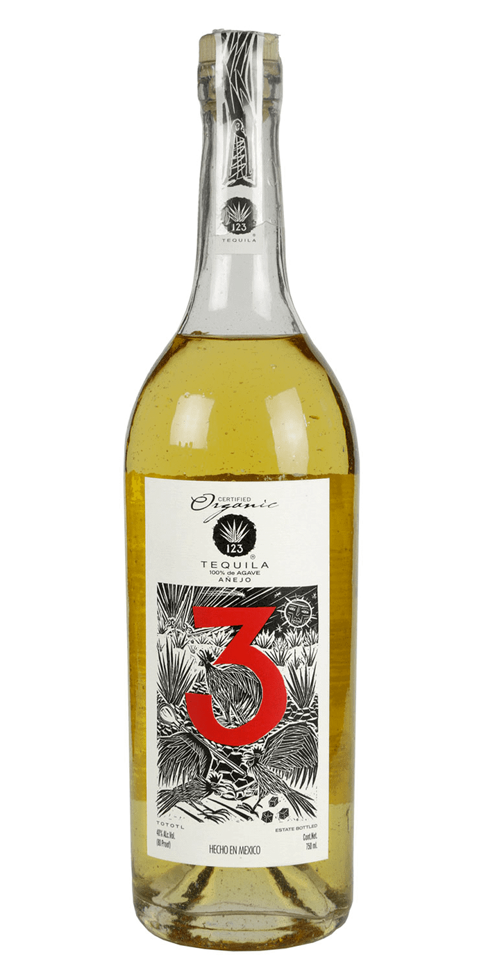 123 Organic Tequila Anejo Tres 750ml