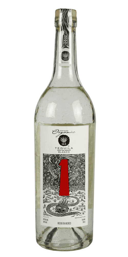 123 Organic Tequila Blanco Uno 750ml