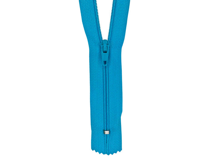 Turquoise / 24 IN / 25 Zippers