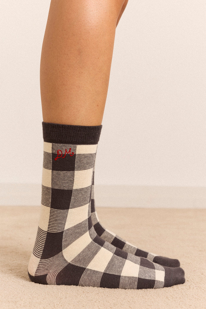 3 Pack Socks - Mixed Gingham
