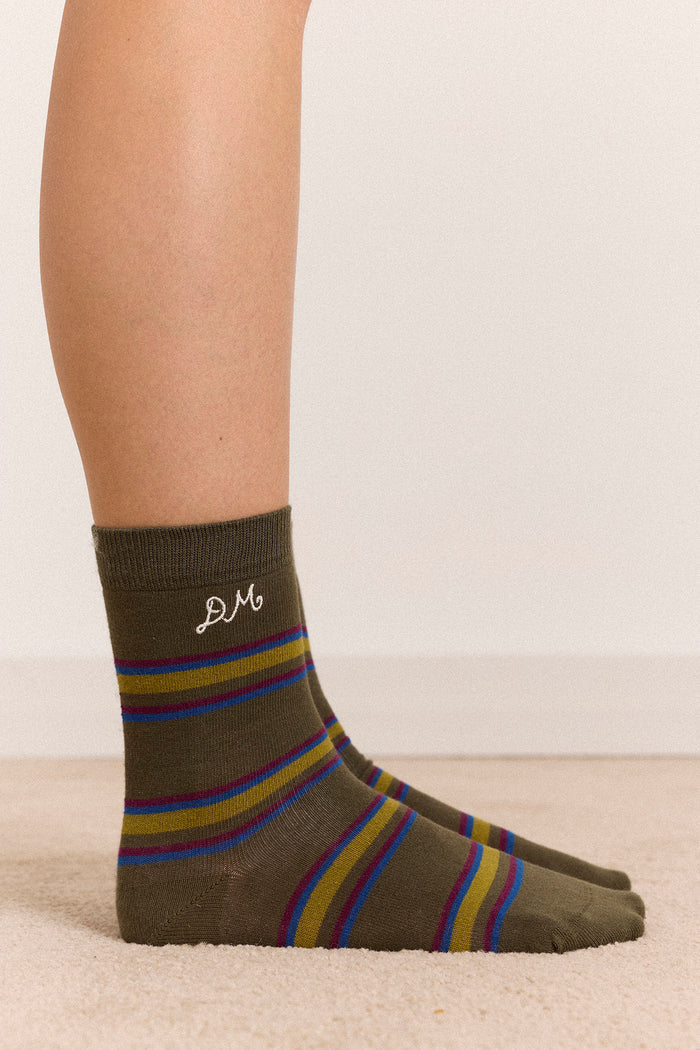 3 Pack Socks - Mixed Pop Stripes