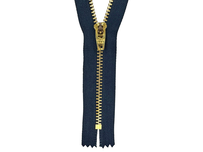 #4.5 Brass Closed-End Zipper (set of 25) - CLEARANCE