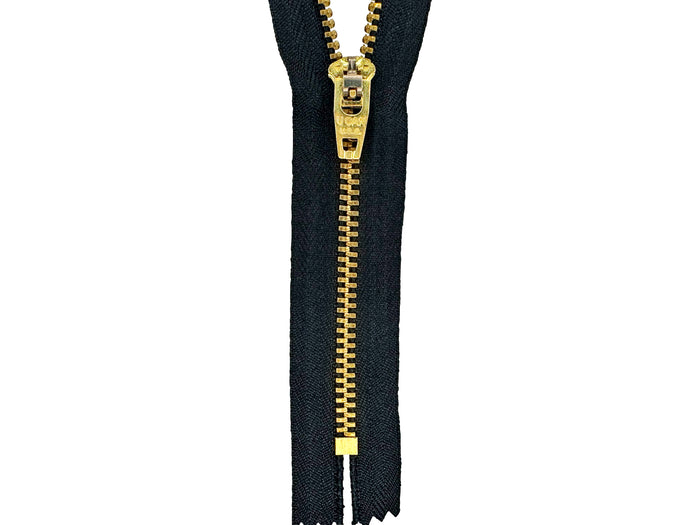 #4.5 Brass Closed-End Zipper (set of 25) - CLEARANCE