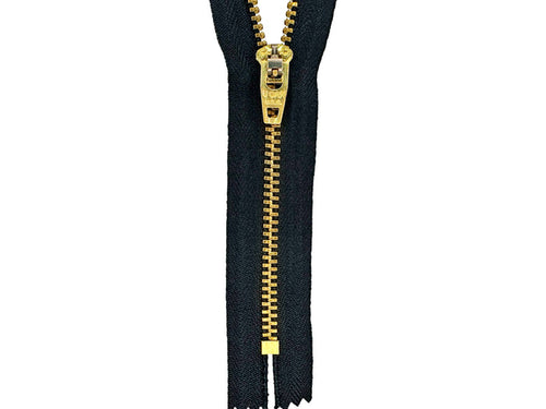#4.5 Brass Closed-End Zipper (set of 25) - CLEARANCE