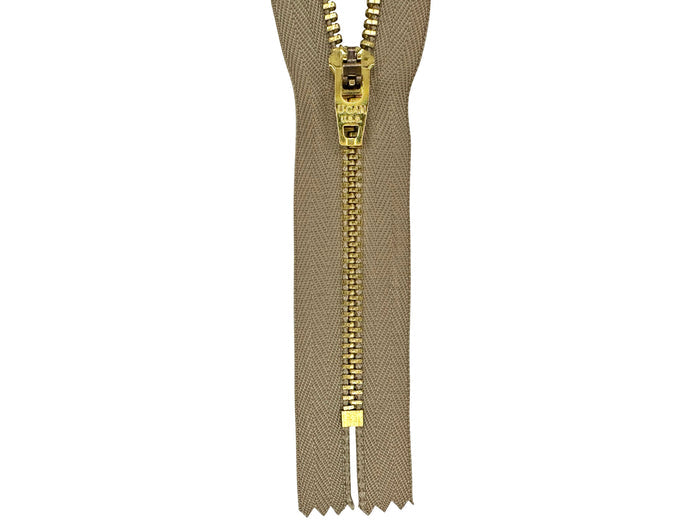 #4.5 Brass Closed-End Zipper (set of 25) - CLEARANCE