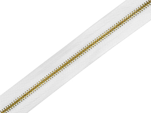 #5 Brass Continuous Zipper Chain