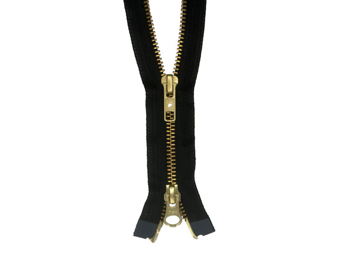 #5 Brass Nomex® Two-Way Separating Zipper