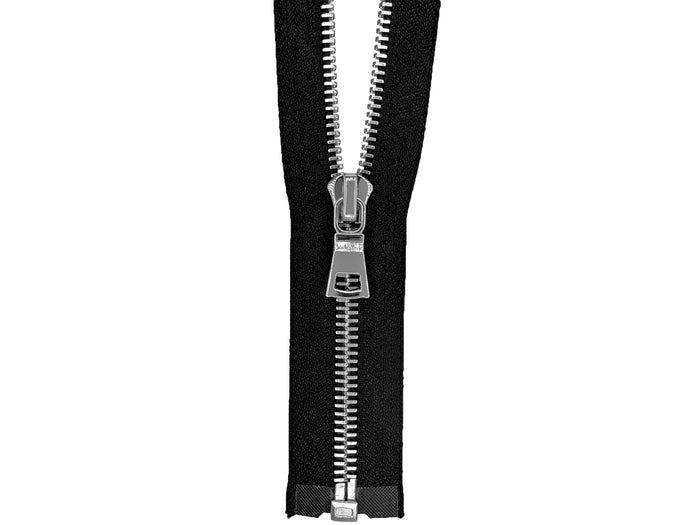 #5 Polished Nickel Separating Jacket Zipper (Luxury)