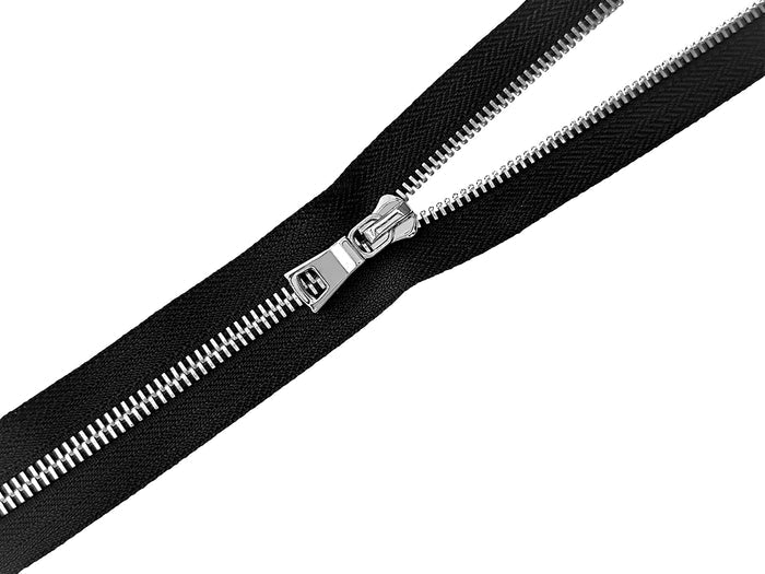 #5 Polished Nickel Separating Jacket Zipper (Luxury)