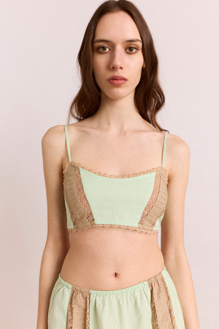 Addison Lace Bralette - Mint