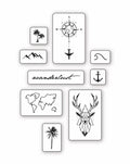 Adventurer Pack - 9 Tattoos