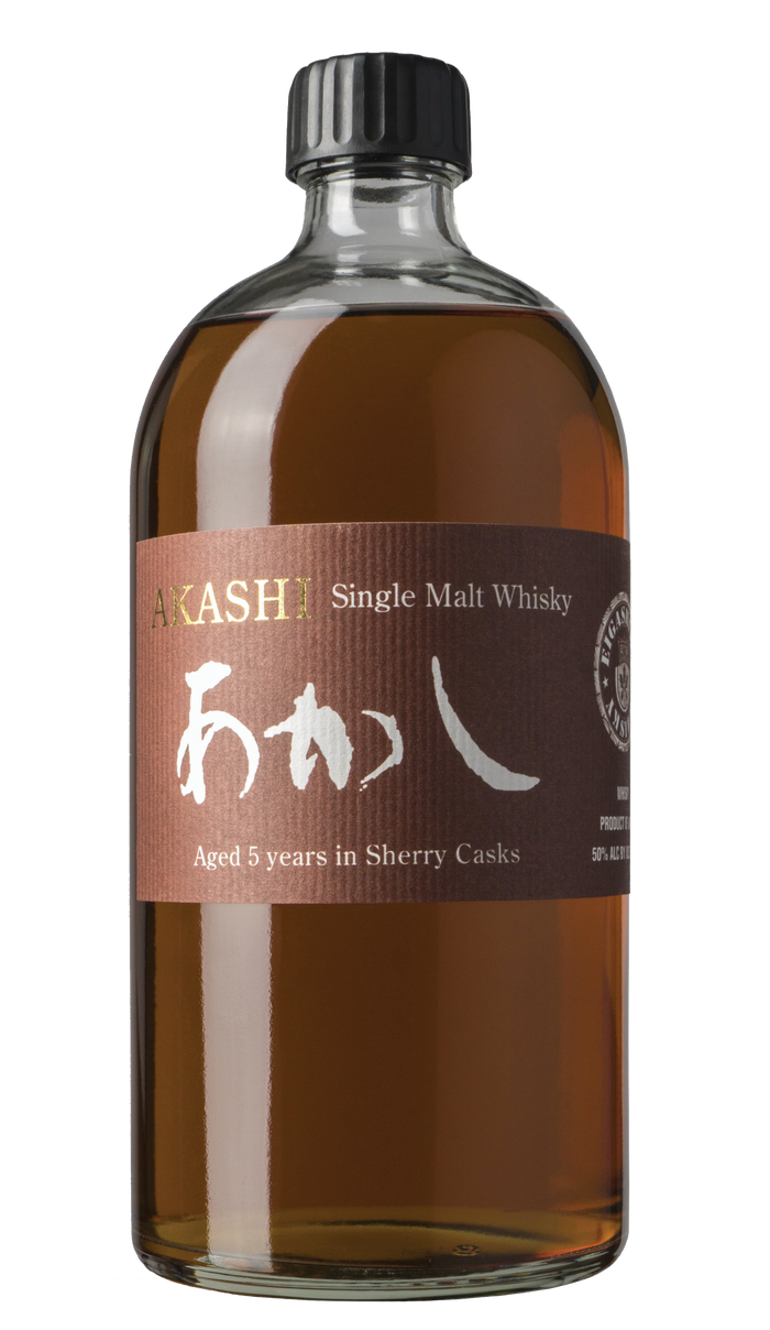 Akashi White Oak Sherry Cask Japanese Single Malt Whisky 5 Year Old 750ml