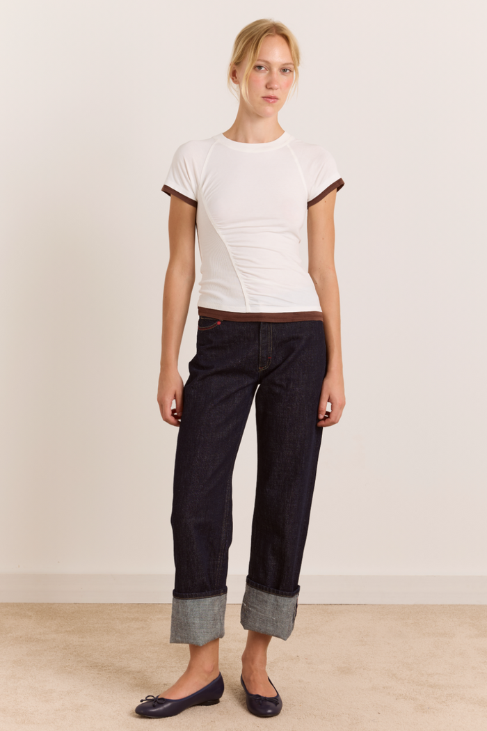 Alicia Short Sleeve Tee - White