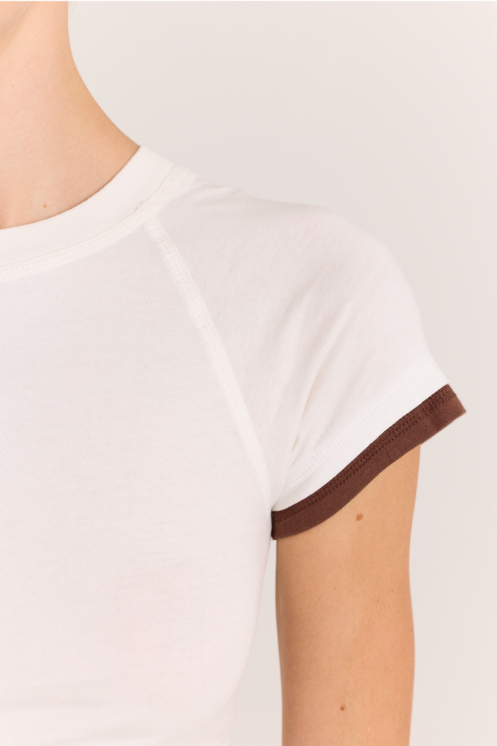Alicia Short Sleeve Tee - White