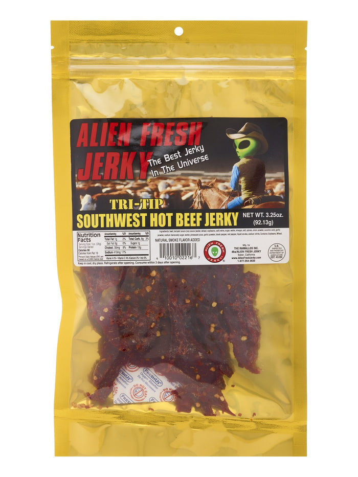Alien Fresh Beef Jerky Southwest Hot 3.25oz