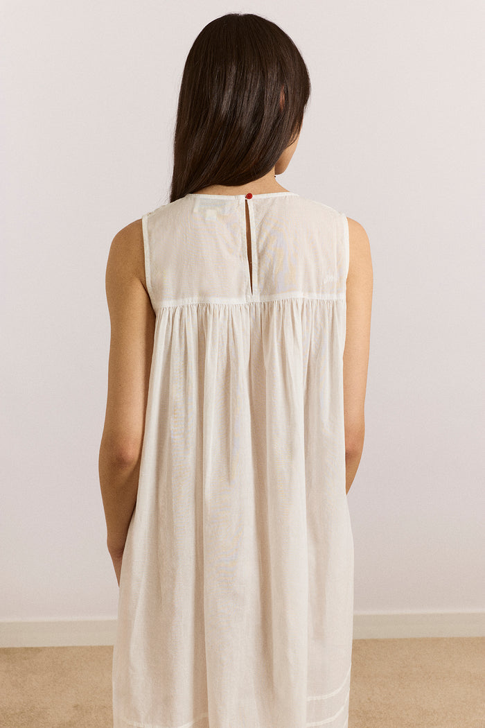 Ambrose Midi Night Dress - White