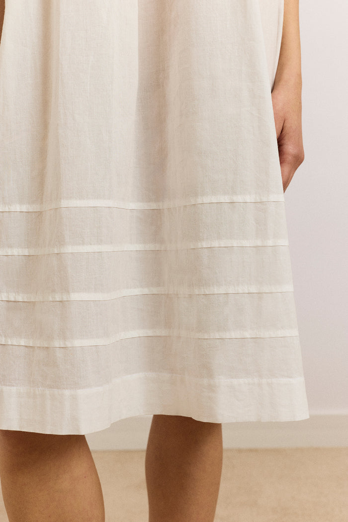 Ambrose Midi Night Dress - White