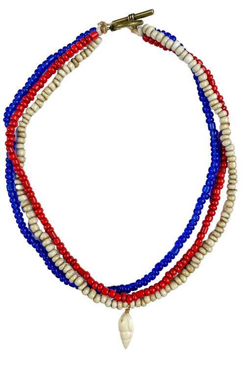 Americana Seed Choker Necklace | 16"
