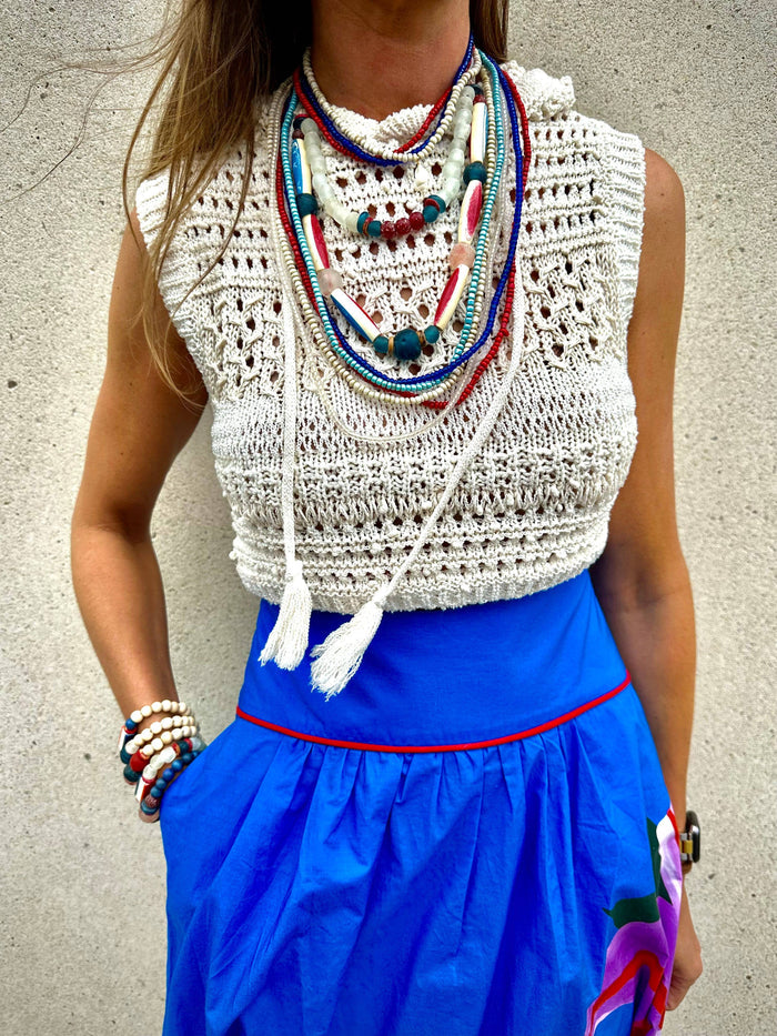 Americana Seed Choker Necklace | 16"