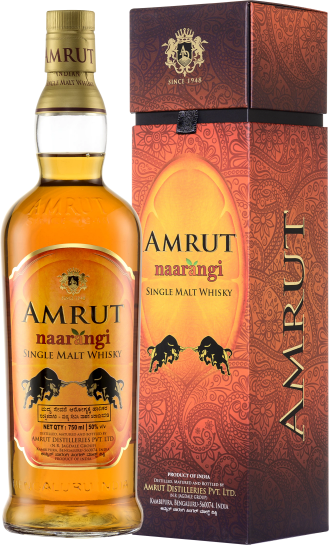 Amrut Naarangi Indian Single Malt Whiskey 750ml