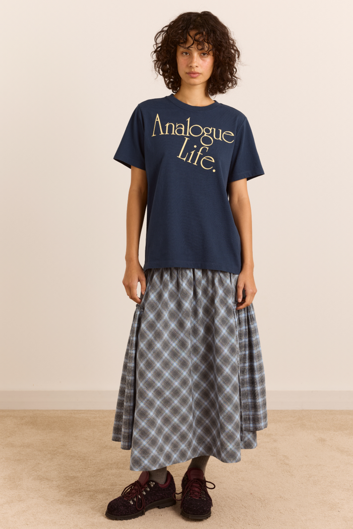 Analogue Life Dad Tee - Navy