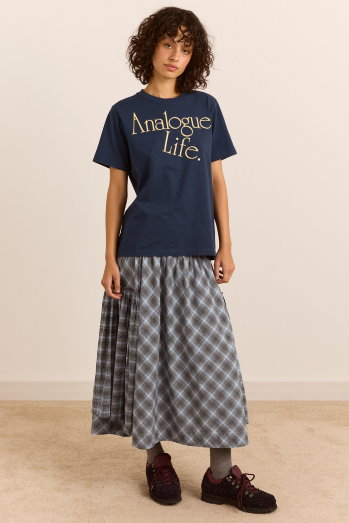 Analogue Life Dad Tee - Navy