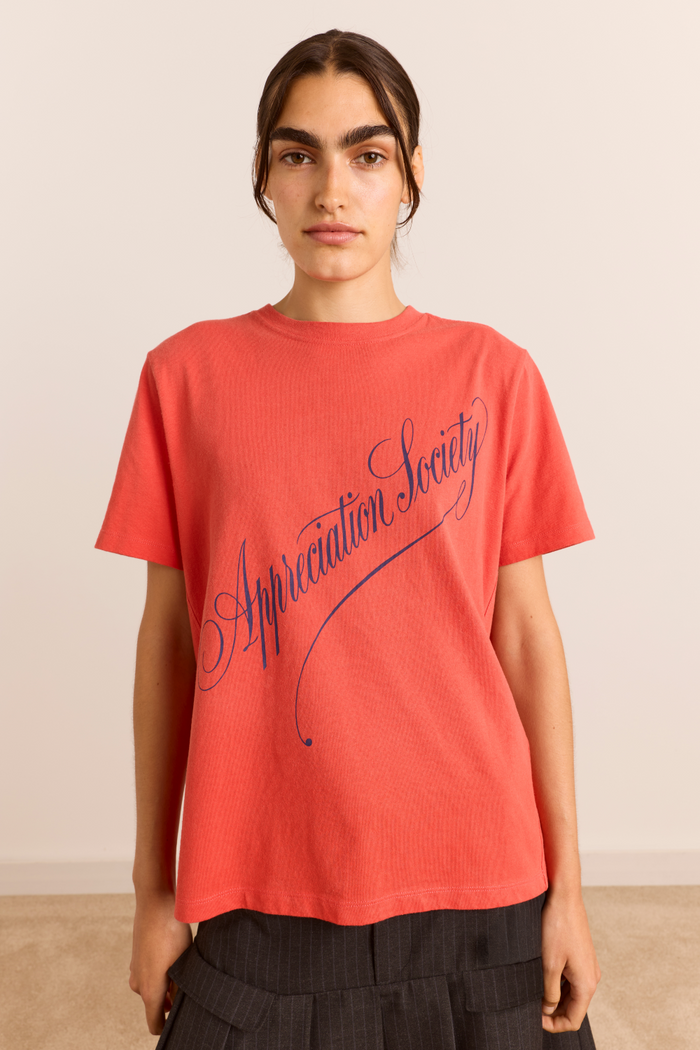 Appreciation Society Relaxed Dad Tee - Red
