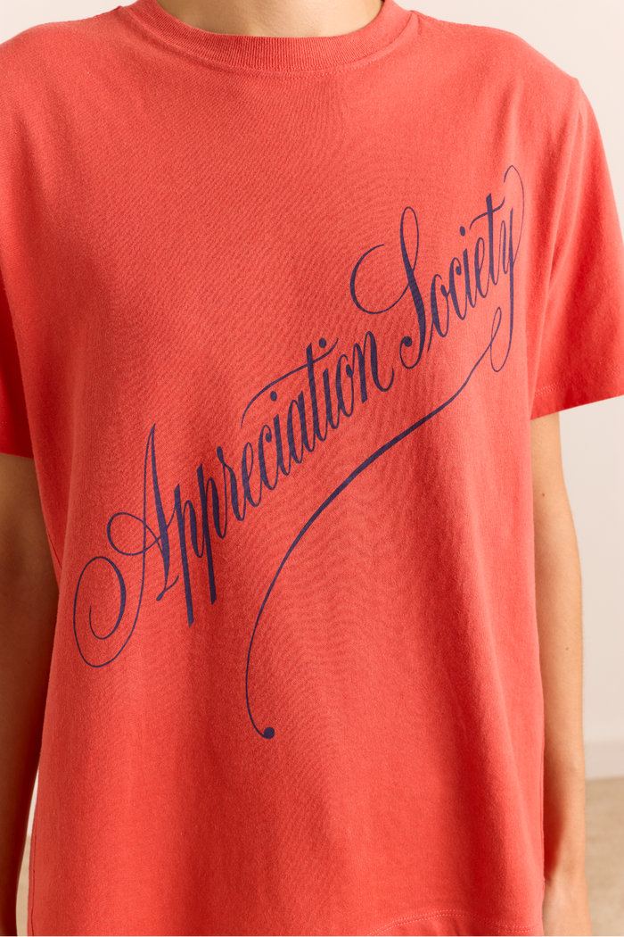 Appreciation Society Relaxed Dad Tee - Red