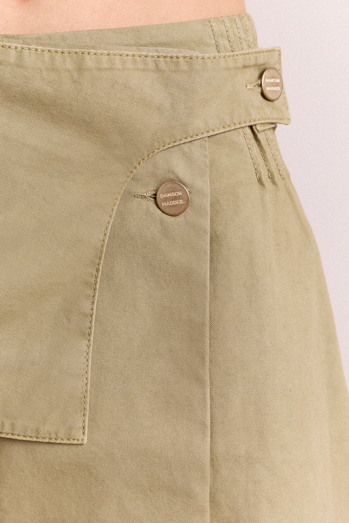 Arabella Skirt With Removable Belt- Sage Grey