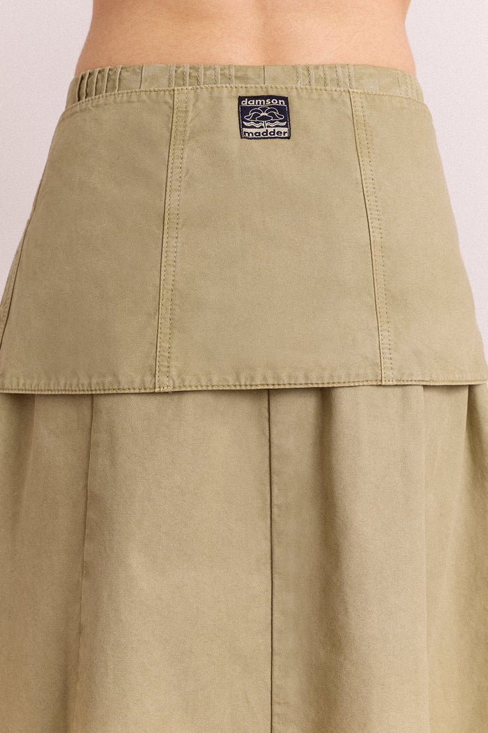 Arabella Skirt With Removable Belt- Sage Grey