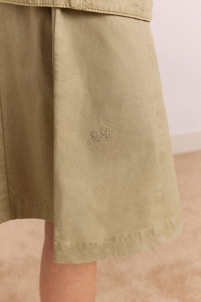 Arabella Skirt With Removable Belt- Sage Grey