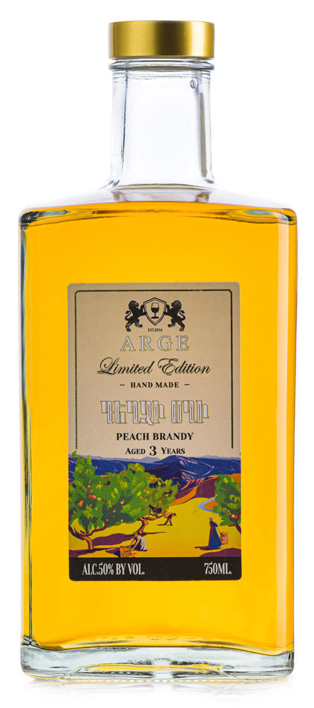 Arge Peach Armenian Brandy 3 Year Old 750ml