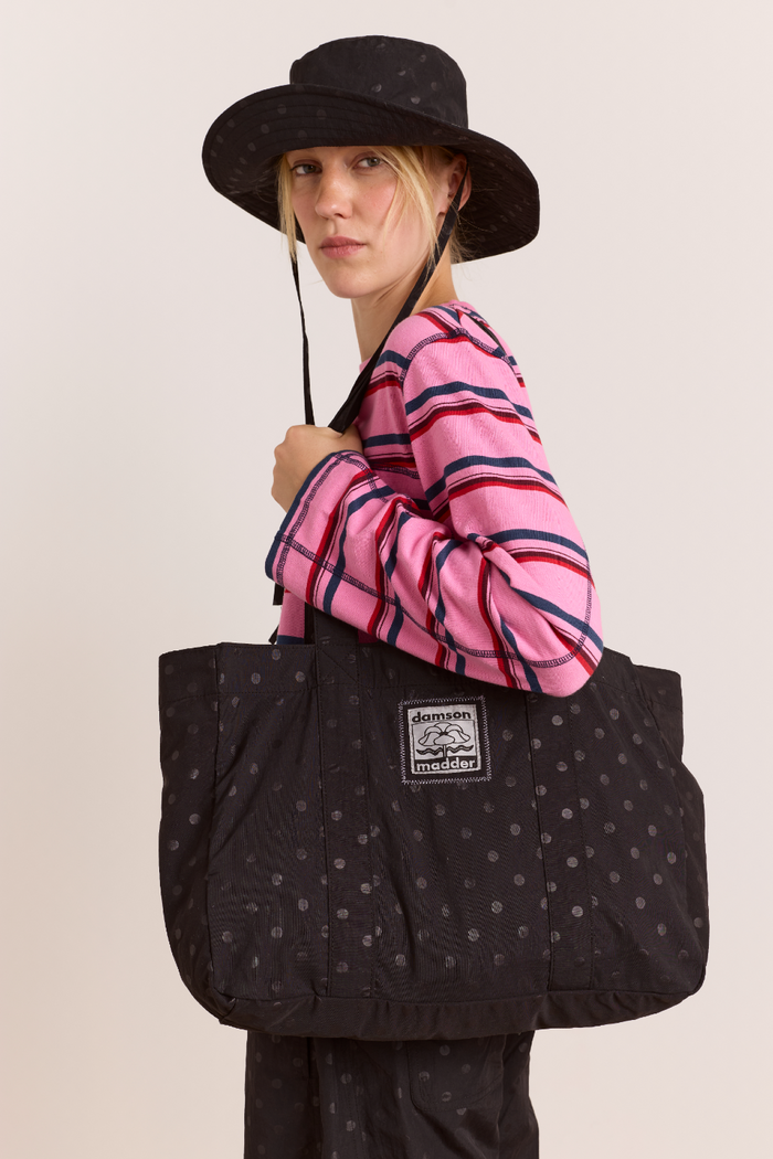Athena Tote Bag - Black Spot