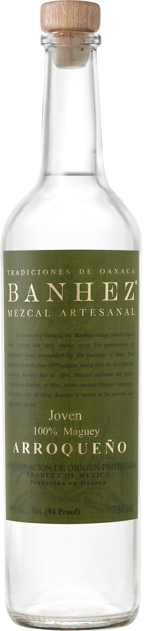 Banhez Mezcal Wild Arroqueno 750ml