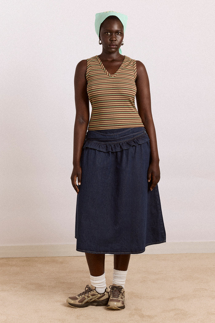 Bellamie Skirt - Dark Indigo
