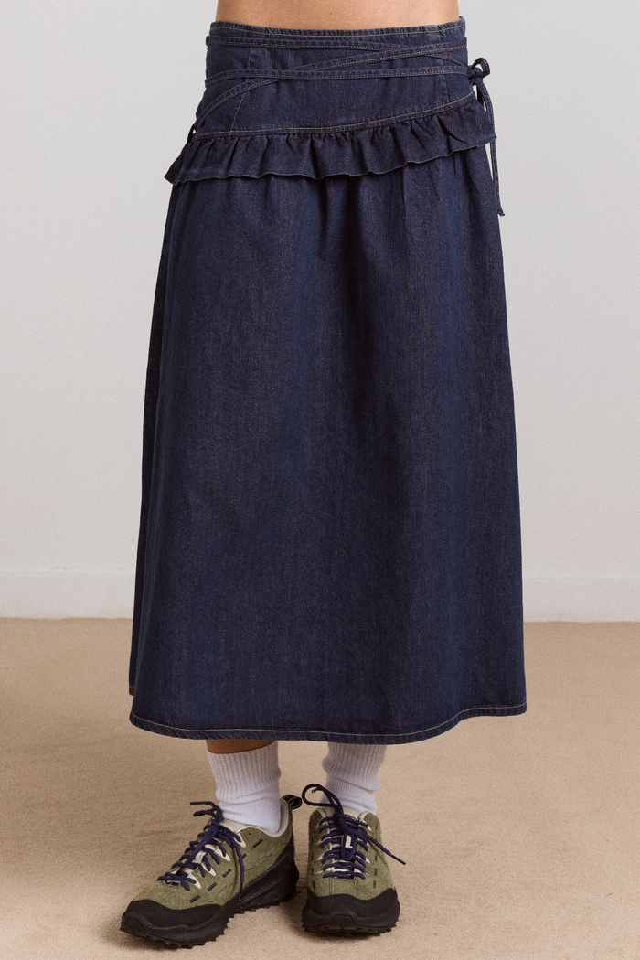 Bellamie Skirt - Dark Indigo