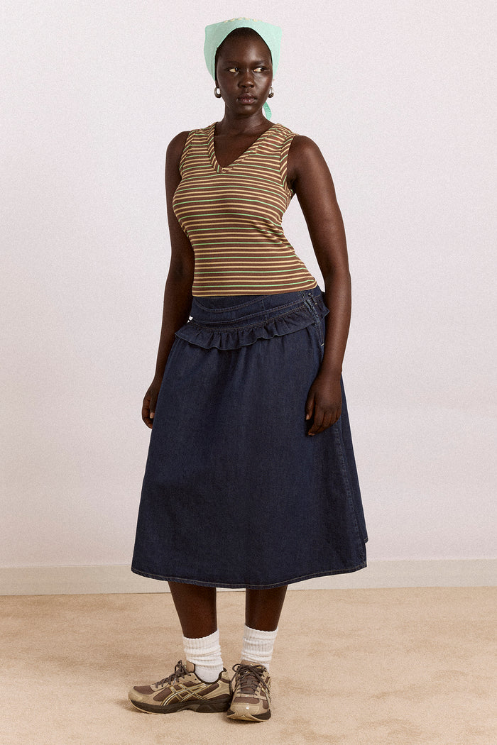 Bellamie Skirt - Dark Indigo