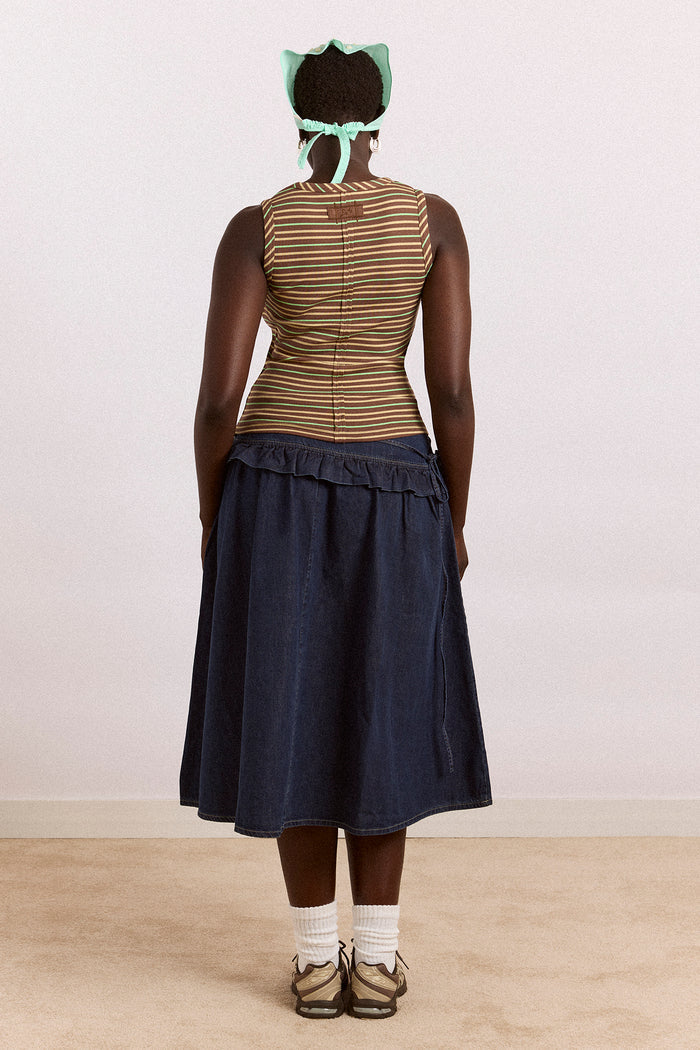 Bellamie Skirt - Dark Indigo