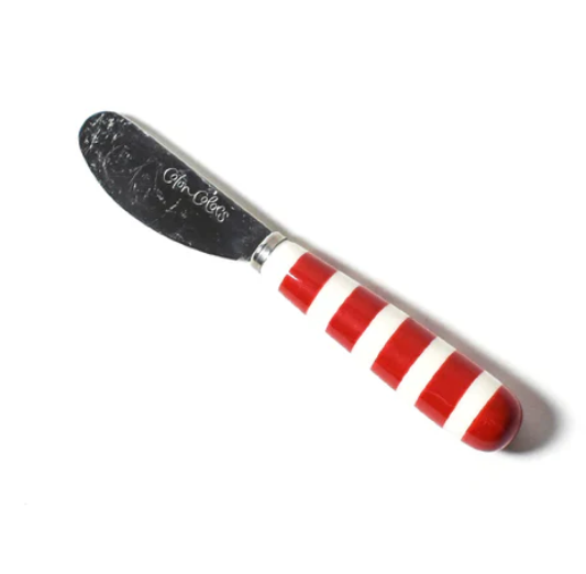 Bengal Stripe Appetizer Spreader Red