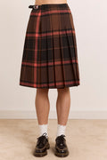 Bernice Kilt- Rust Large Check