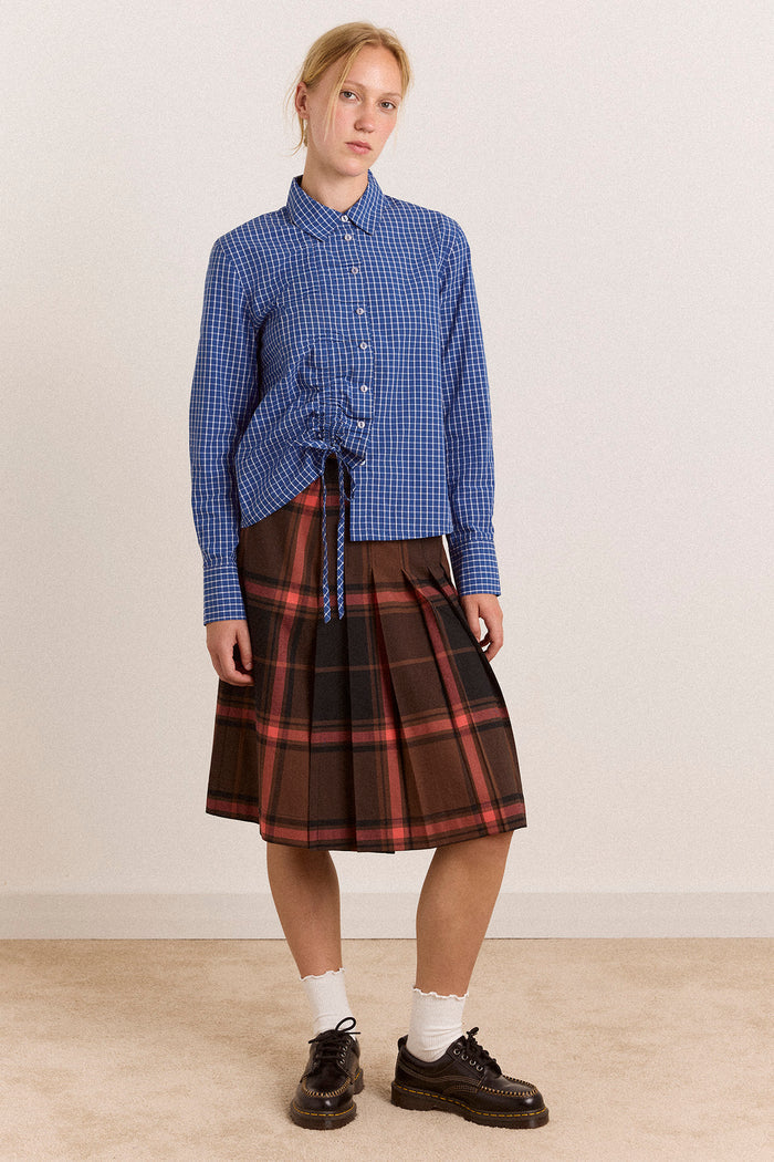 Bernice Kilt- Rust Large Check