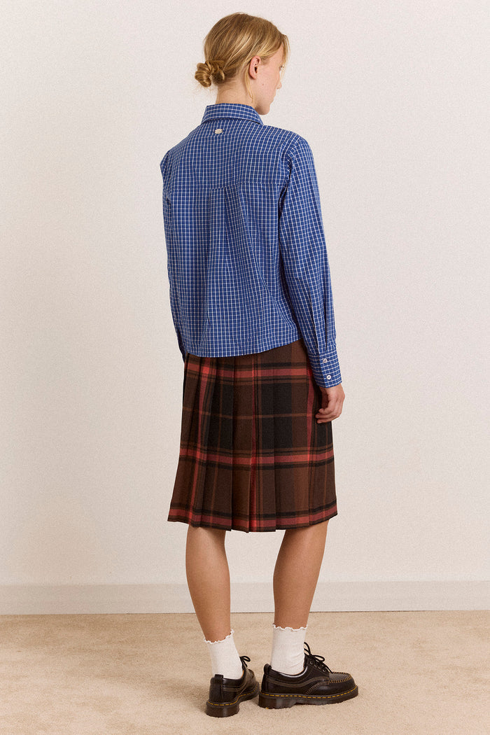 Bernice Kilt- Rust Large Check