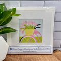 Bicycle with Pink Flowers Needlepoint Kit