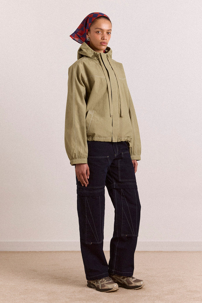blake hooded jacket - sage