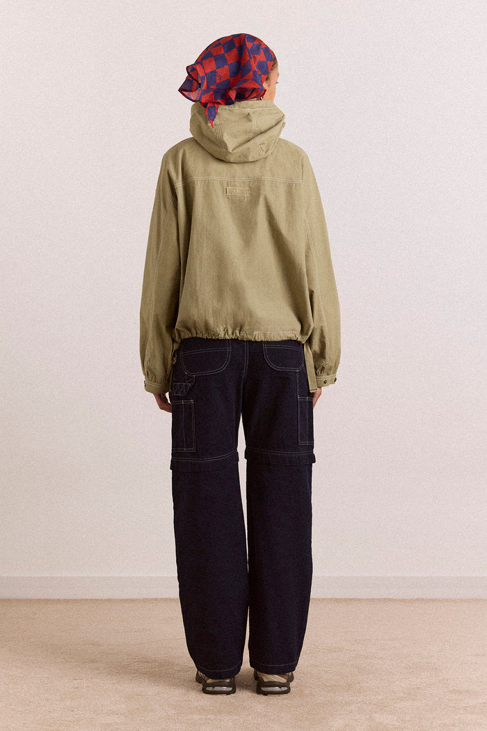 blake hooded jacket - sage