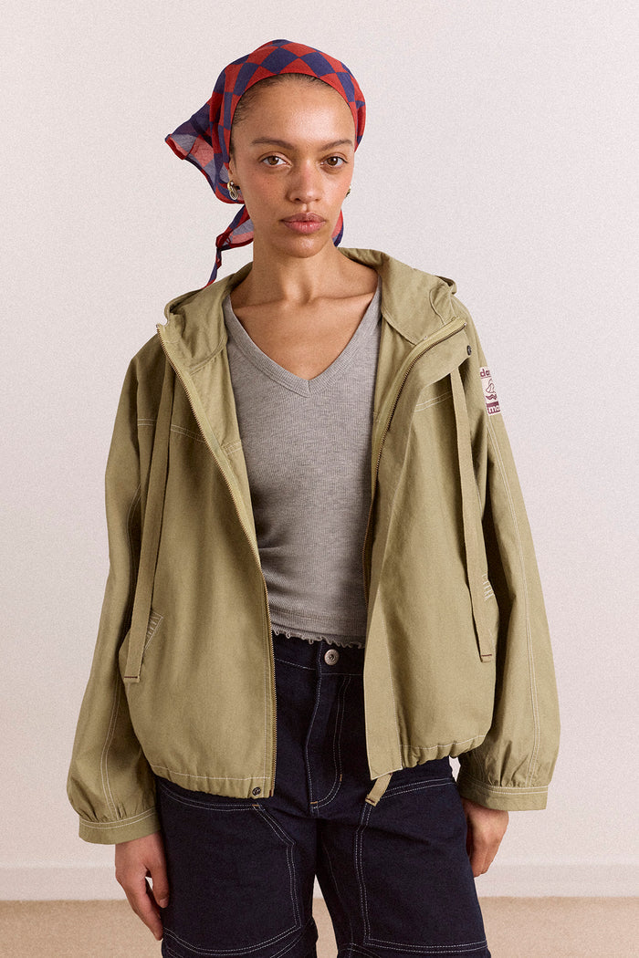 blake hooded jacket - sage