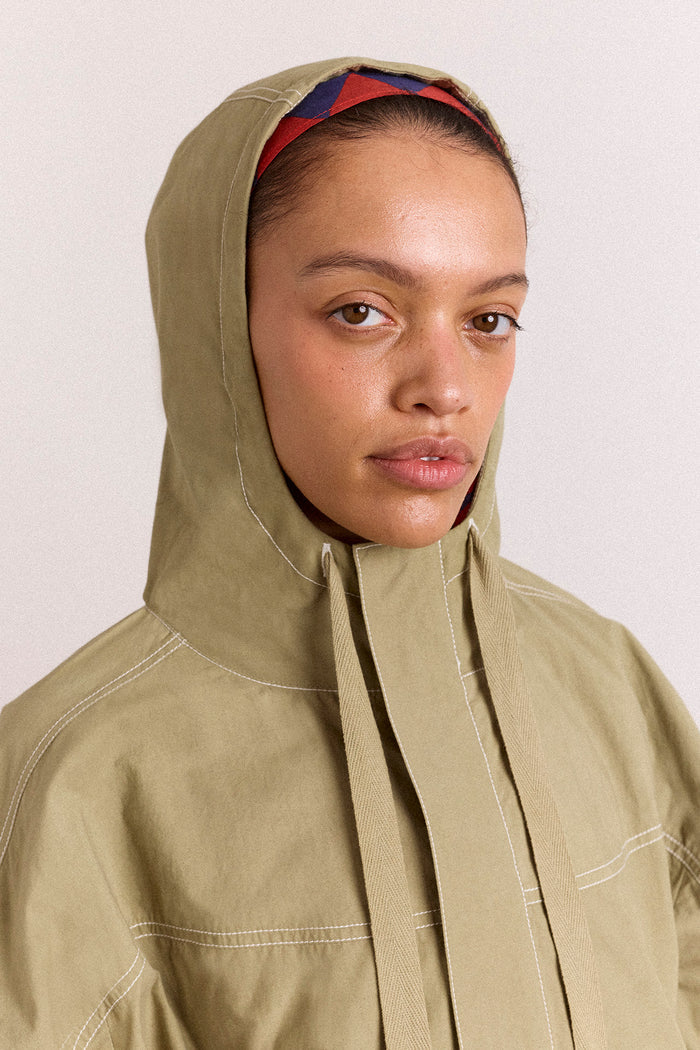 blake hooded jacket - sage