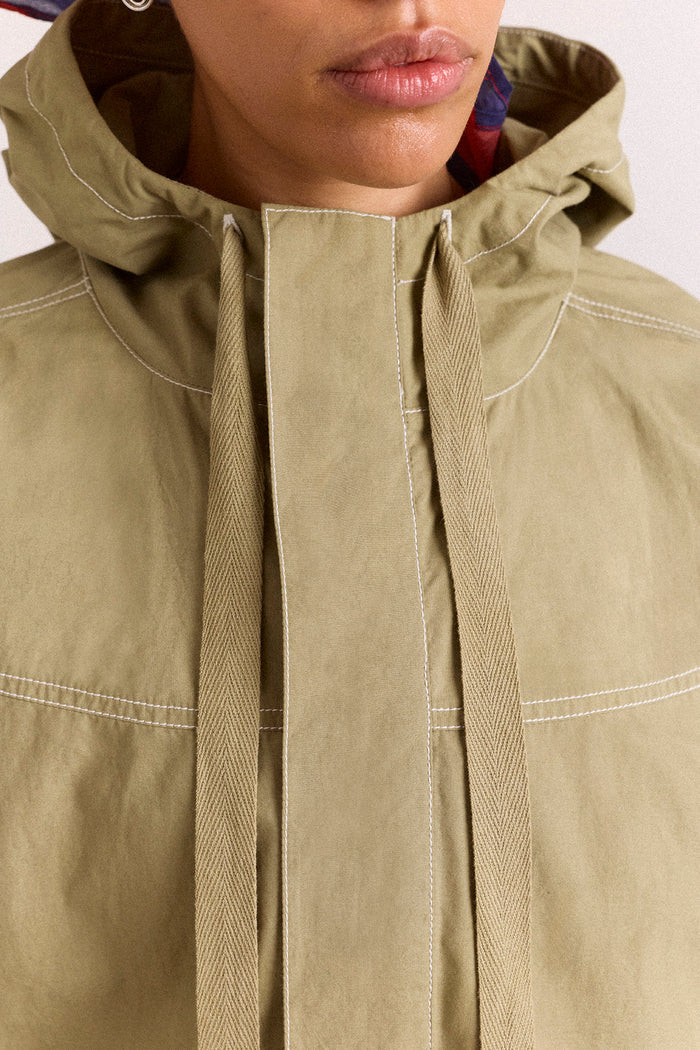 blake hooded jacket - sage