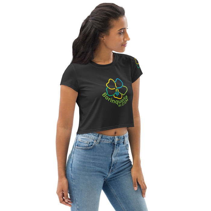 Borinqueña STEM Crop Tee